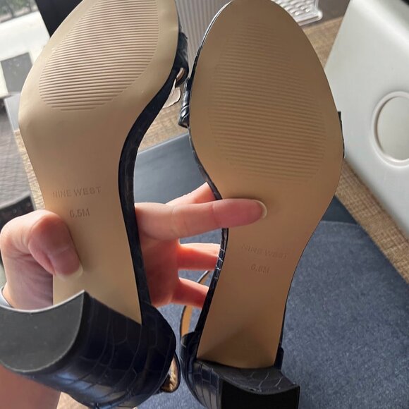 Pruce Ankle Strap Block Heel Sandals Sz 6.5 - Picture 5 of 5